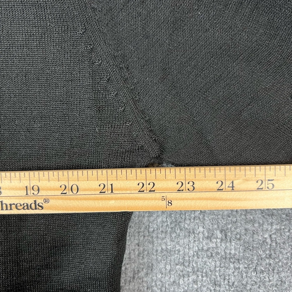 Miko Sweater Mens L Black 3D Knit Textured Geometric Stretch Retro 80s Grandpa‎ - Picture 6 of 8
